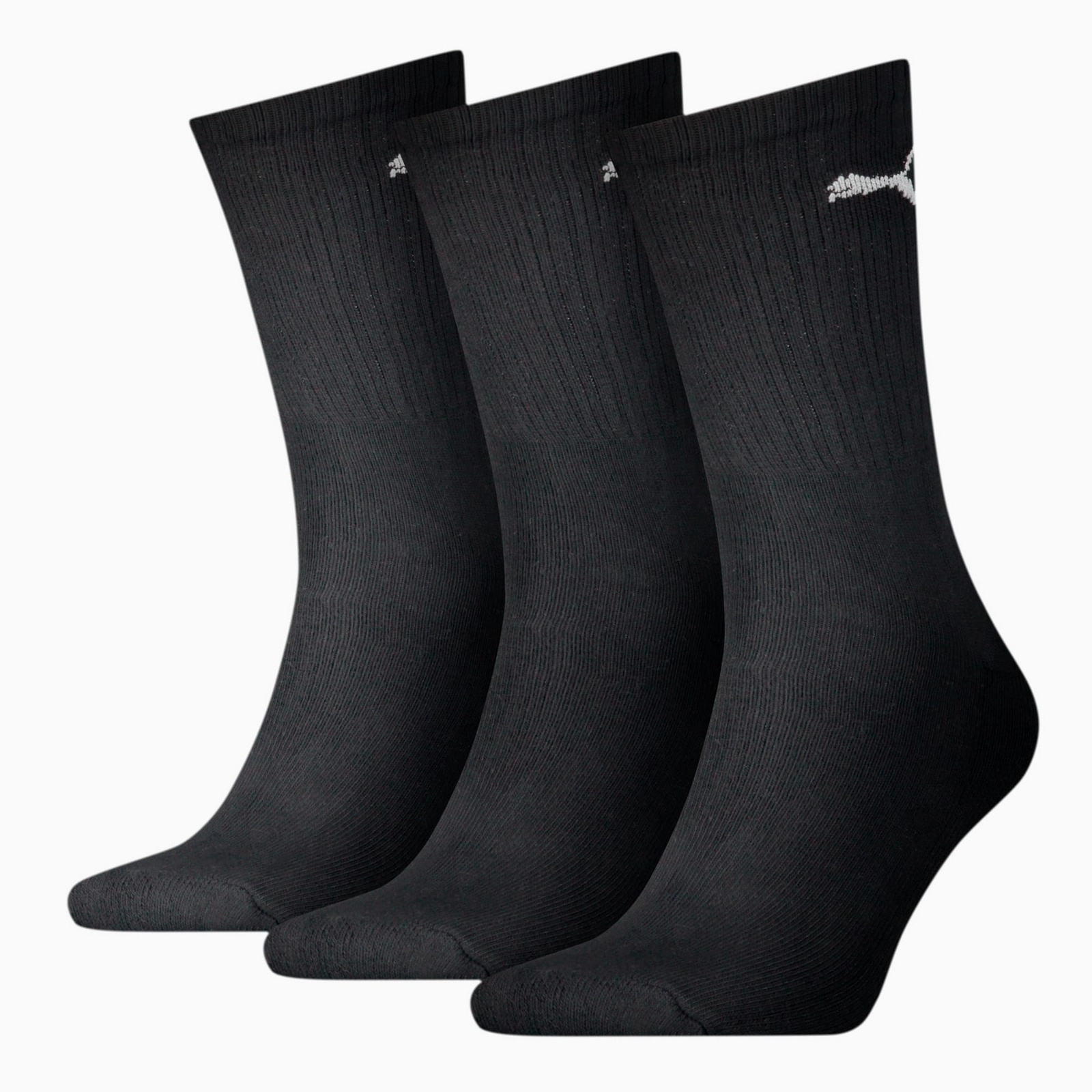 Skarpety unisex Puma SPORT CREW LIGHTWEIGHT 3-PACK czarne 90794001