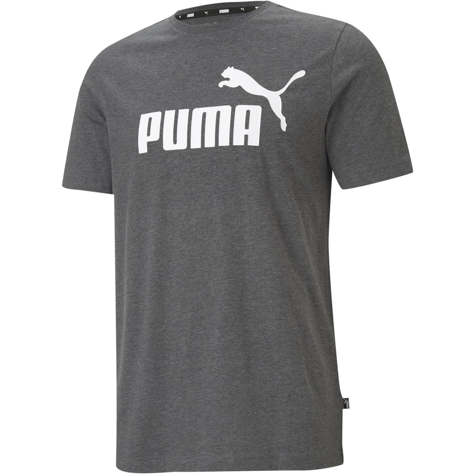 Koszulka mska Puma ESSENTIALS HEATHER szara 58673601