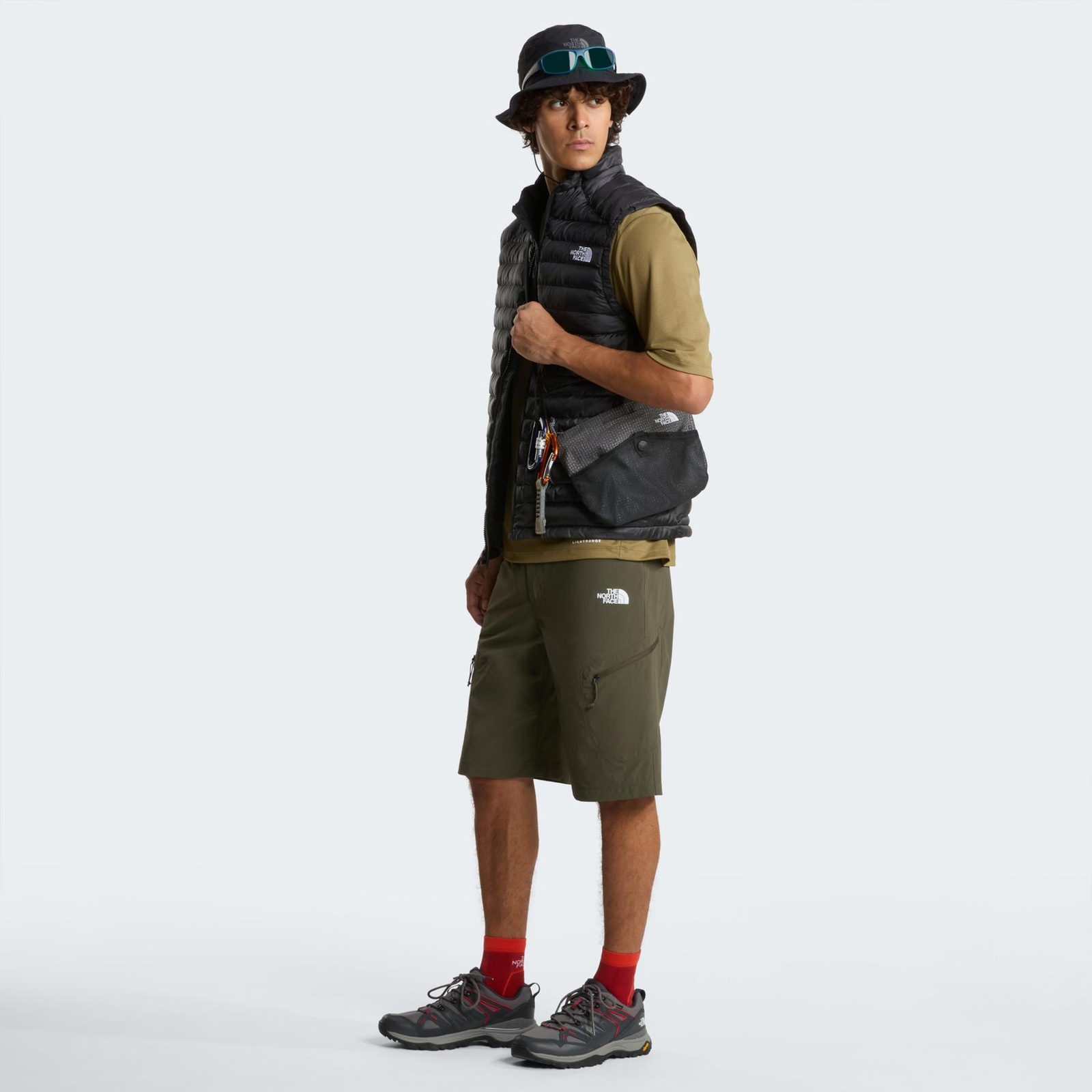 Spodenki trekkingowe m�skie The North Face EXPLORATION zielone NF0A8FU921L