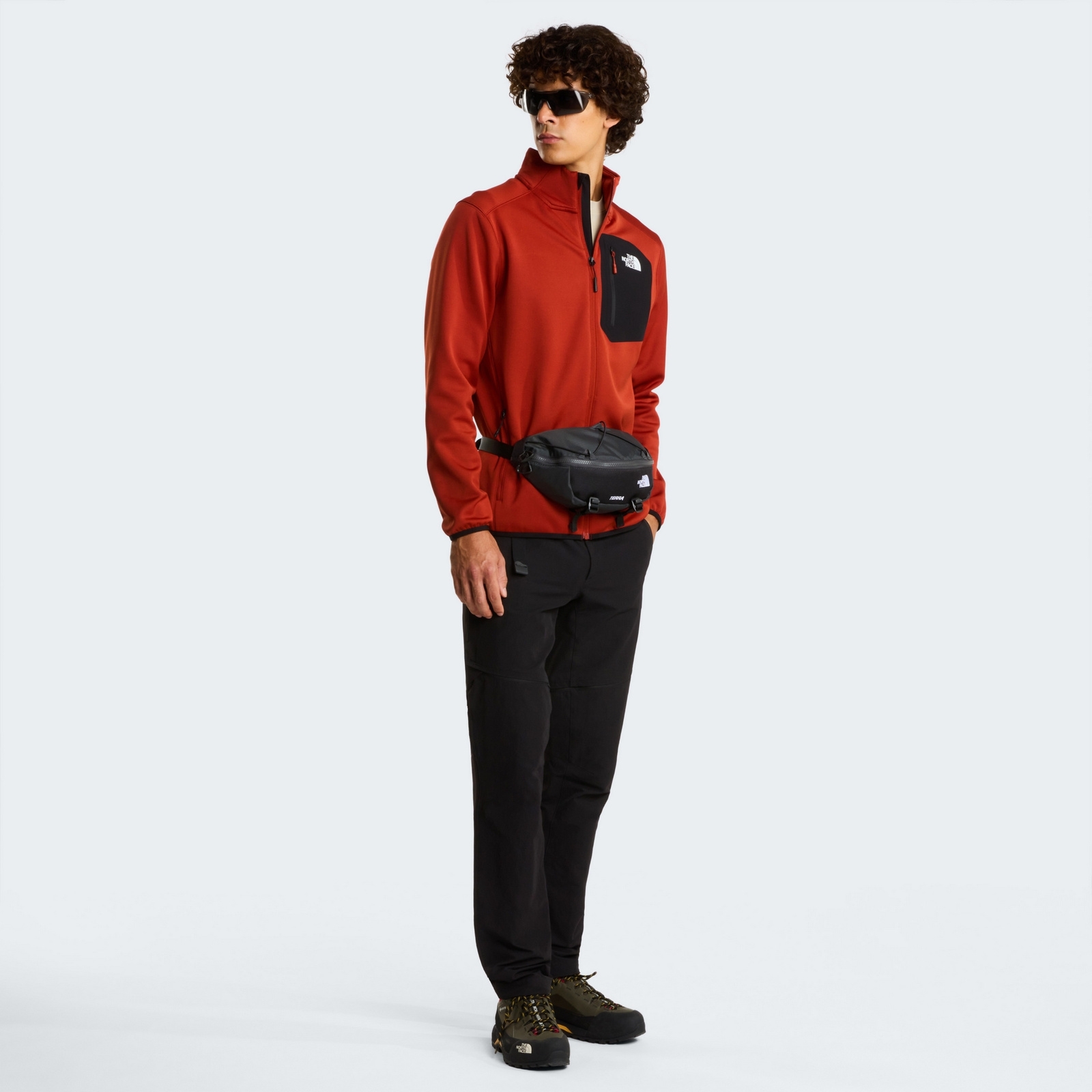 Polar męski The North Face CREST czerwony NF0A897CK23