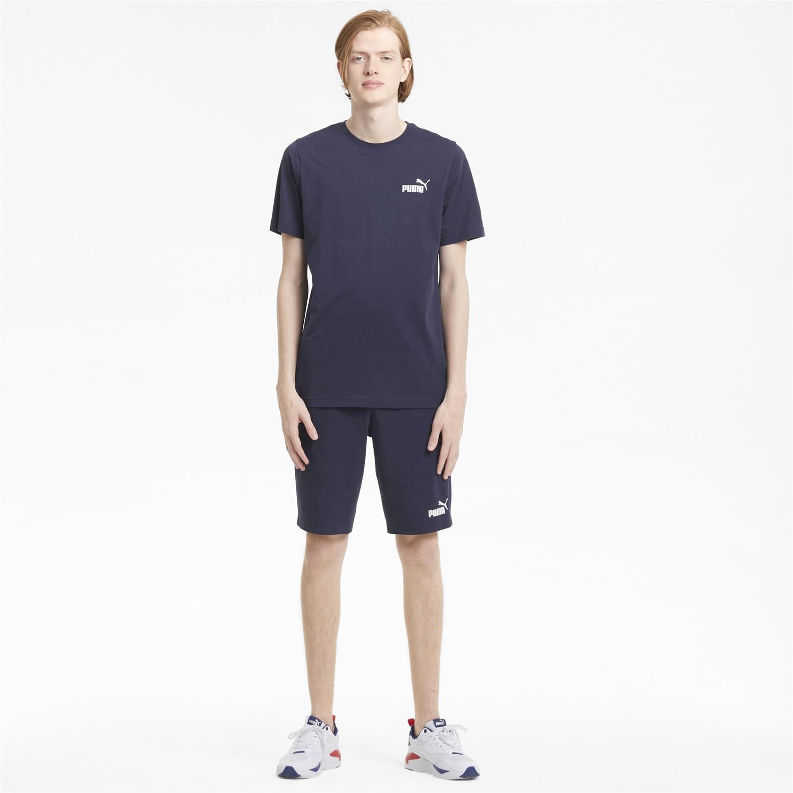 Koszulka mska Puma Ess Small Logo granatowa 58666806