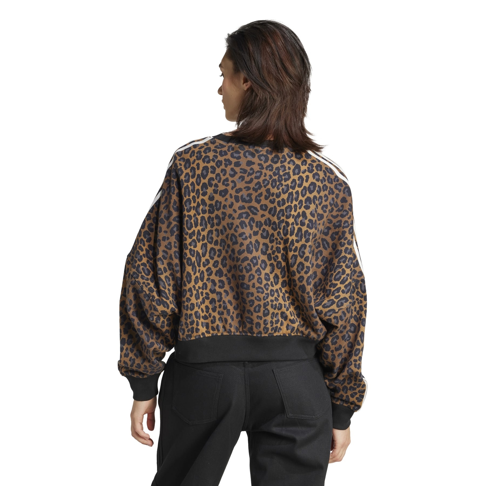 Bluza damska adidas LEOPARD brzowa JW7303