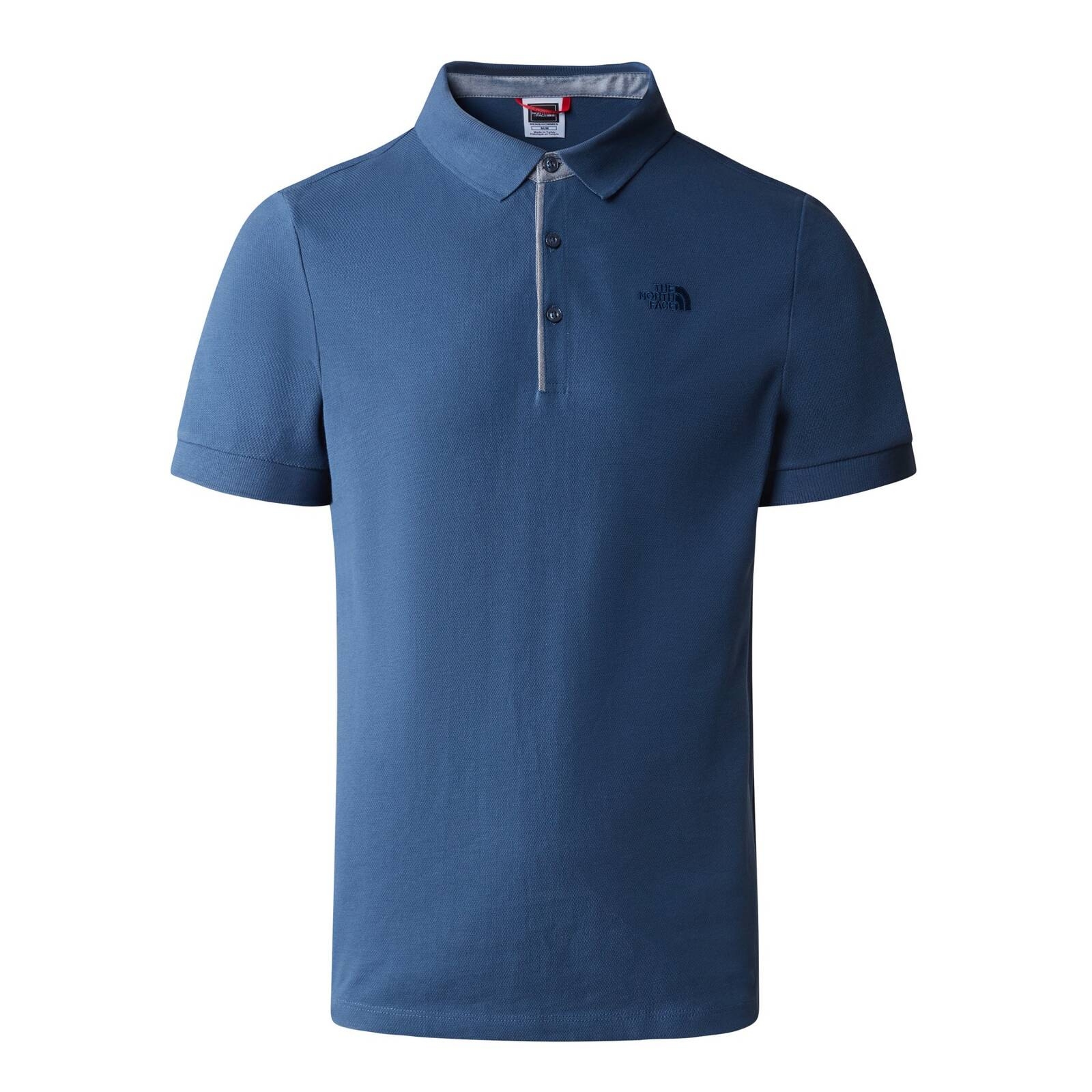 Koszulka polo męska The North Face PREMIUM POLO PIQUET niebieska NF00CEV4HDC
