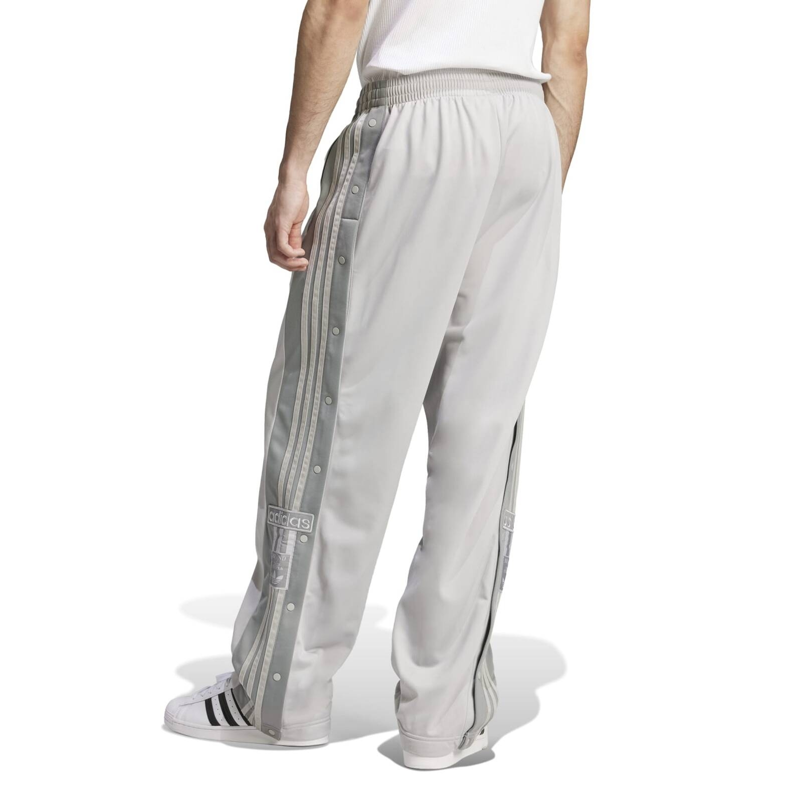 Spodnie dresowe mskie adidas ADIBREAK szare JN8757