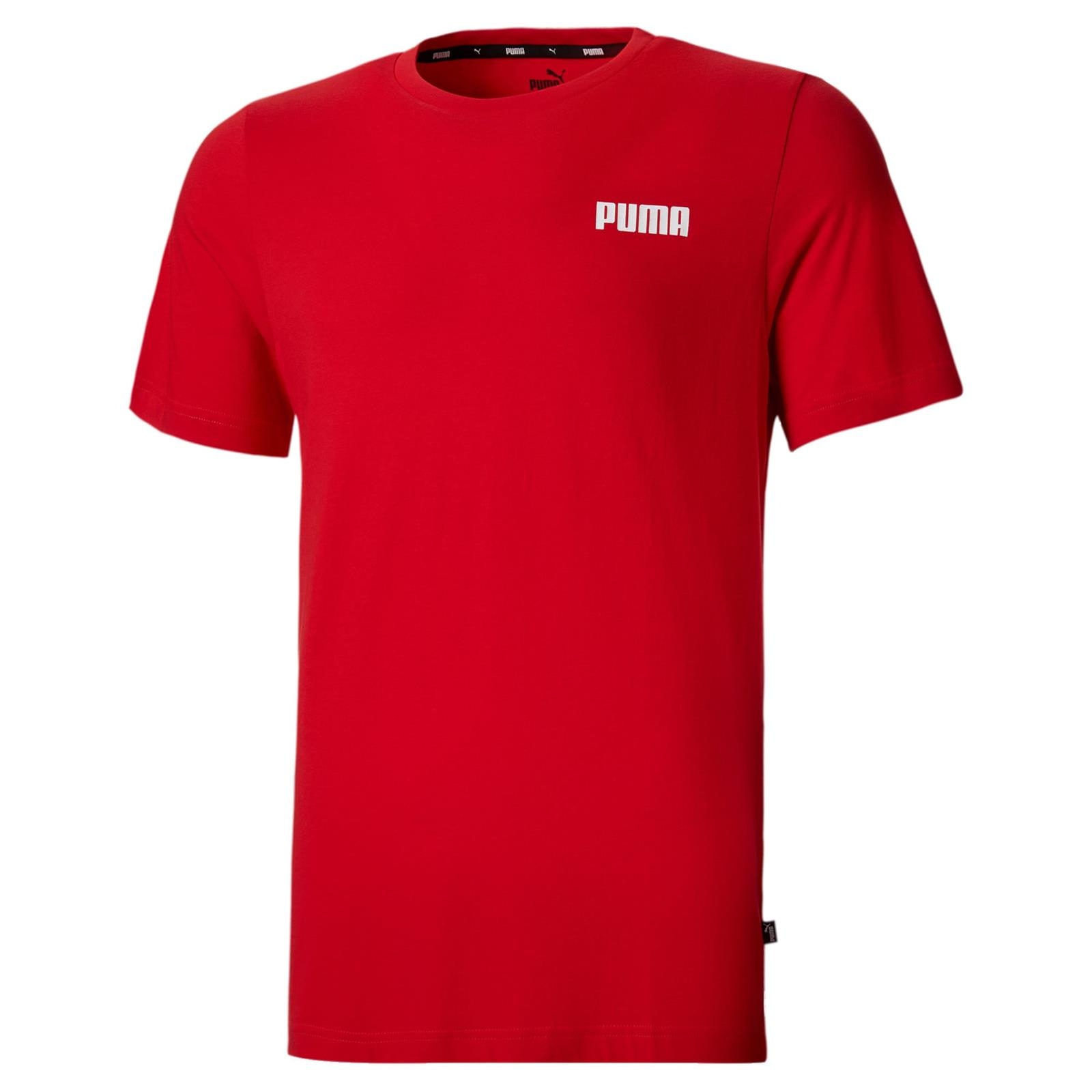 Koszulka mska Puma ESS SMALL LOGO czerwona 84722504