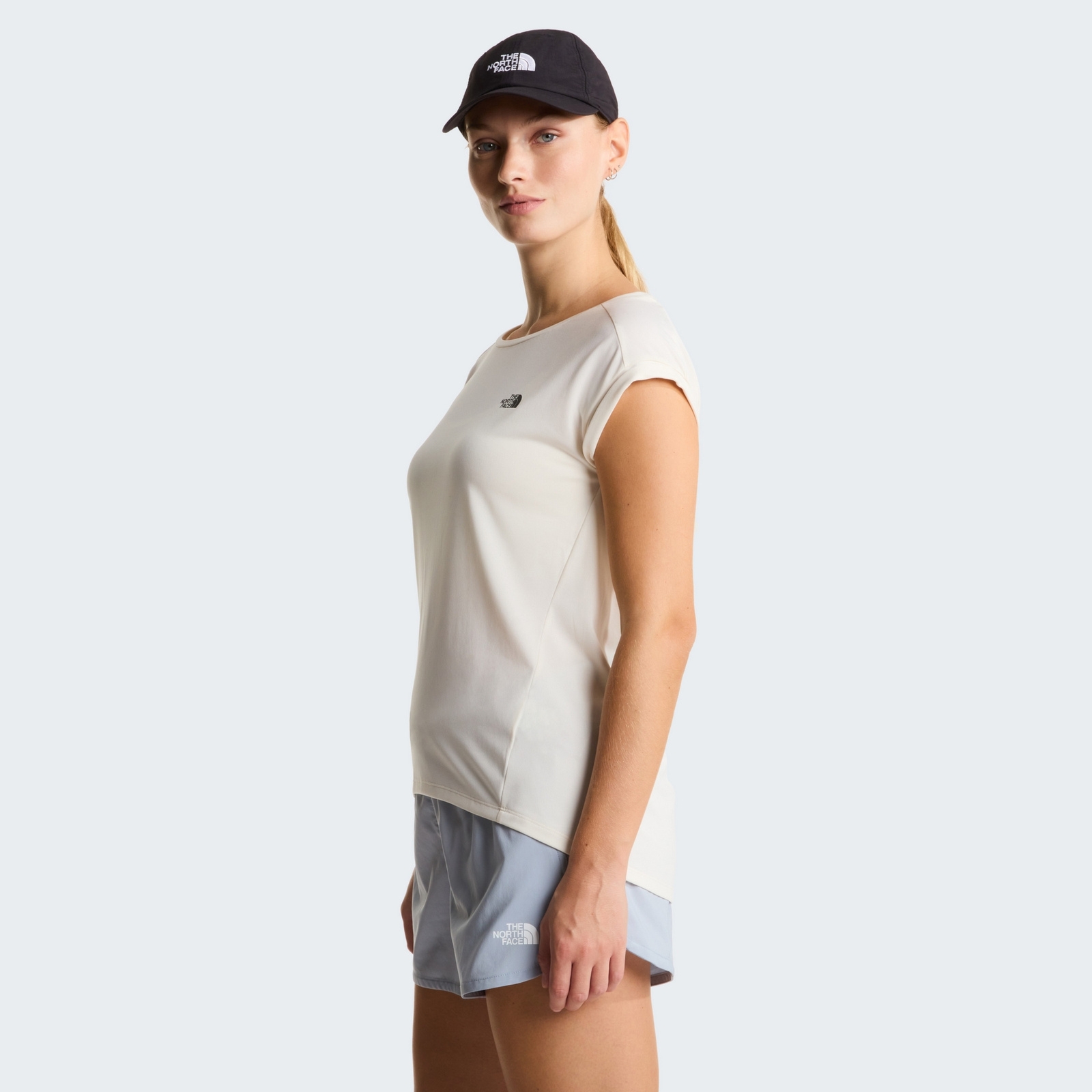 Koszulka do biegania damska The North Face TANKEN beżowa NF0A8BS2QLI