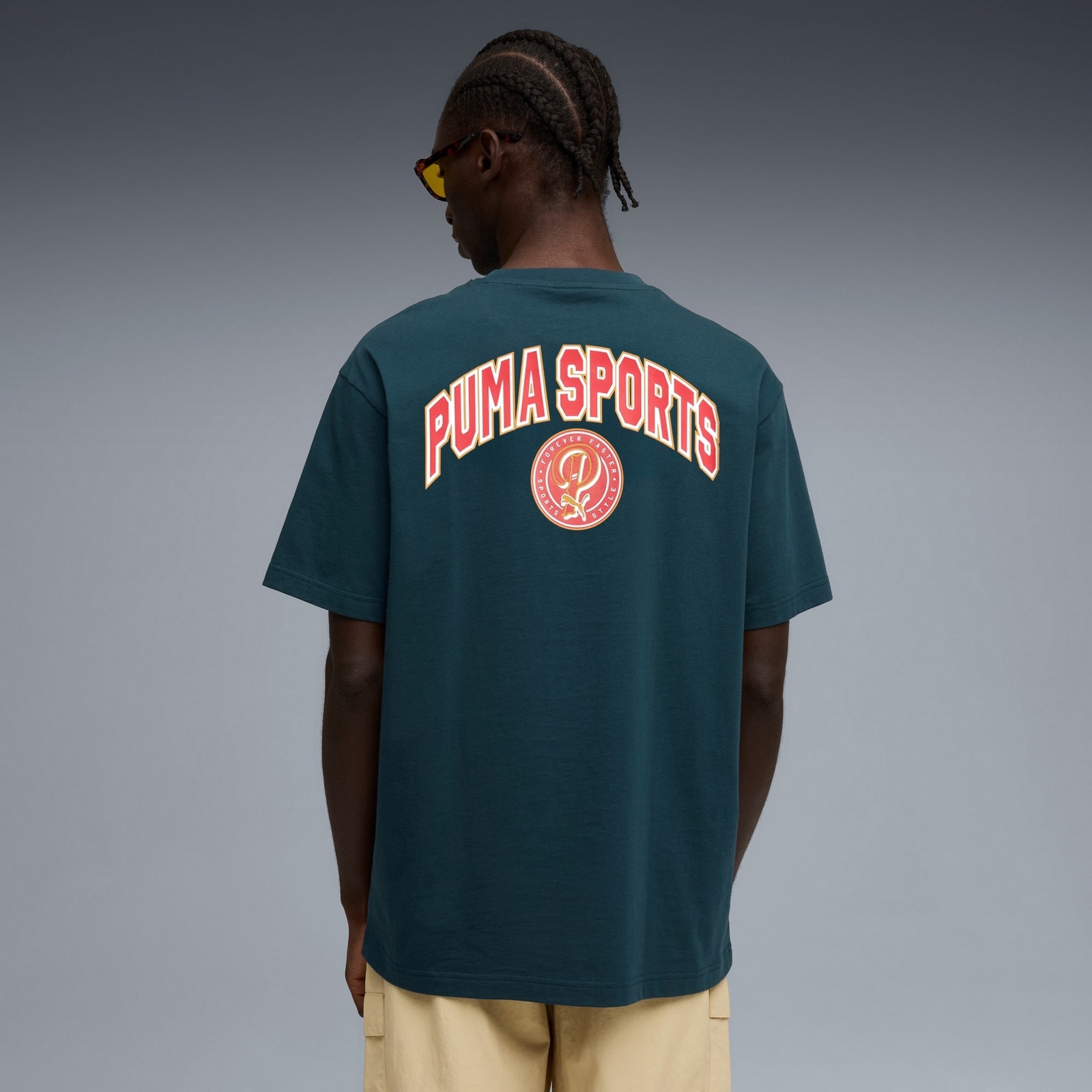 Koszulka m�ska Puma WARDROBE ESS SPORTS LEGACY II RELAXED granatowa 63210675