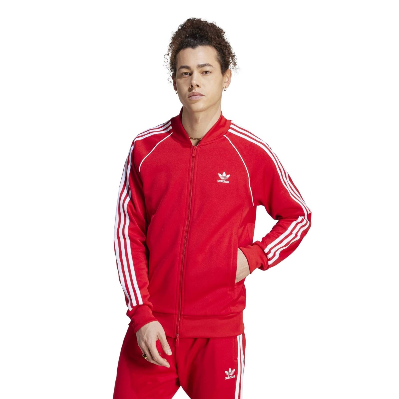 Bluza dresowa m�ska adidas ADICOLOR CLASSICS SST czerwona IL2494