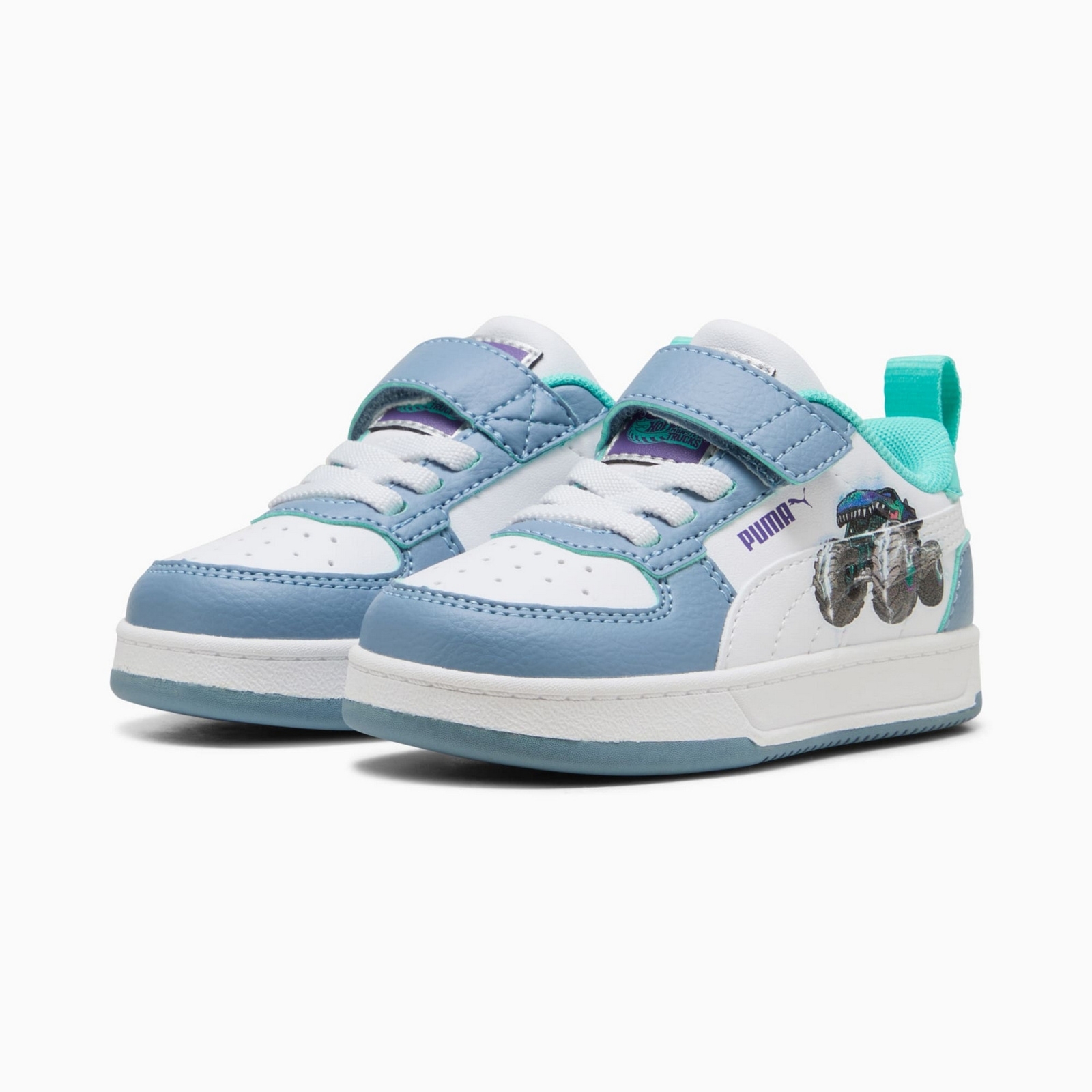 Buty sportowe dzieci�ce Puma CAVEN 2.0 LO HOT WHEELS 2 AC+ INF niebieskie 40340701