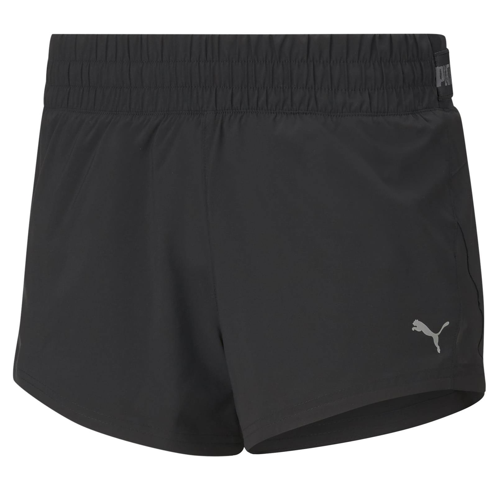 Szorty damskie Puma RUN COOLADAPT WOVEN 3" czarne 52019601