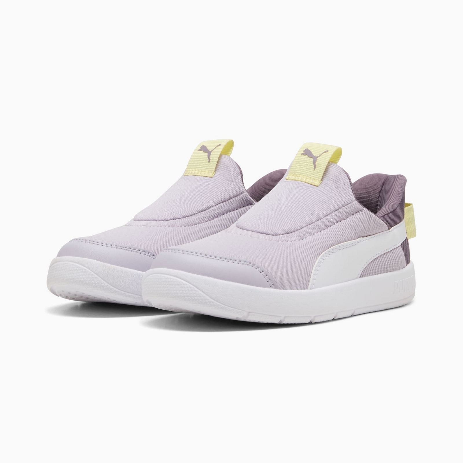 Buty sportowe dziewczce Puma COURTFLEX V3 SLIPTECH PS fioletowe 39973408
