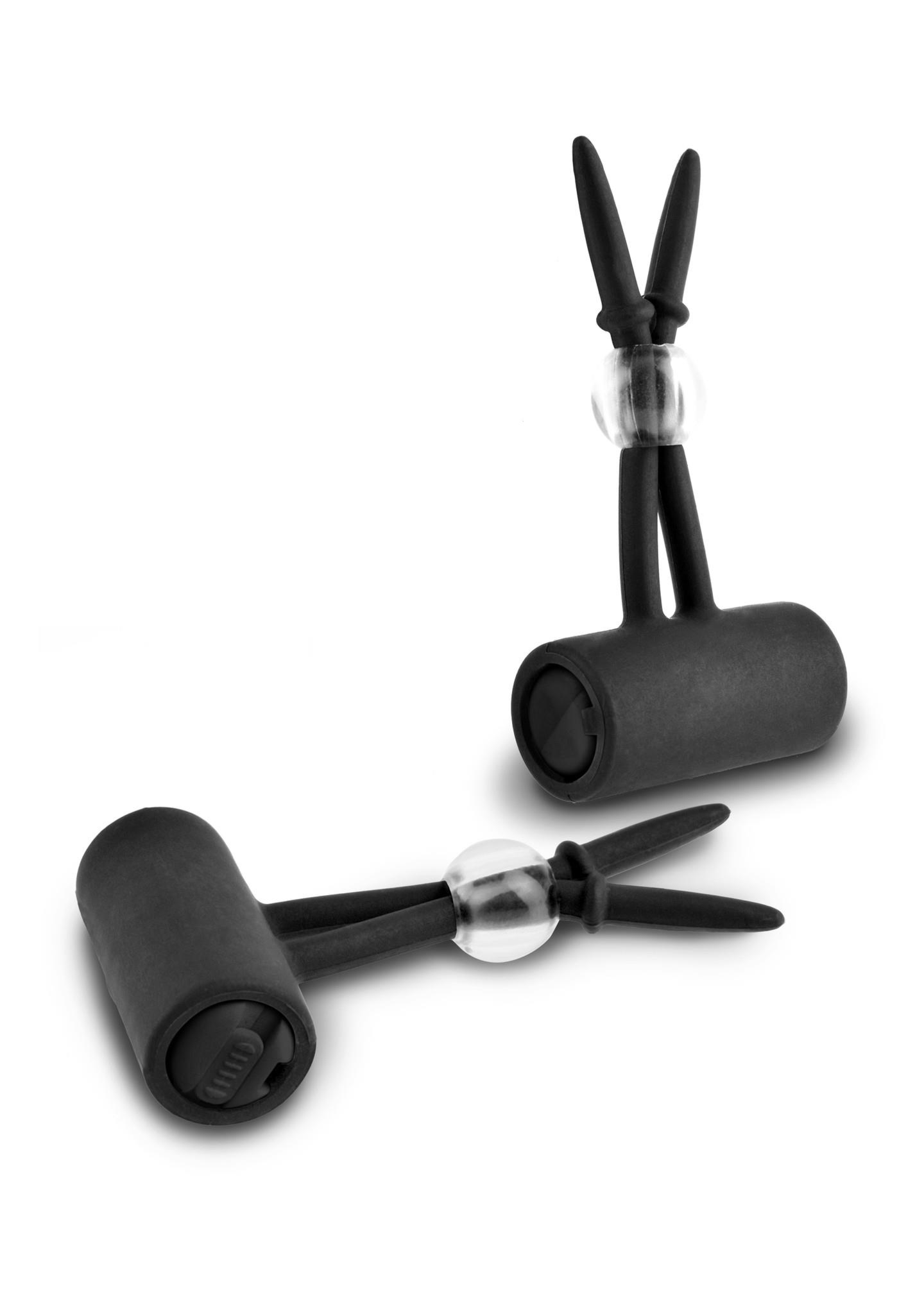 Pipedream Vibrating Nipple Lassos Black - Wibrujące zaciski na sutki