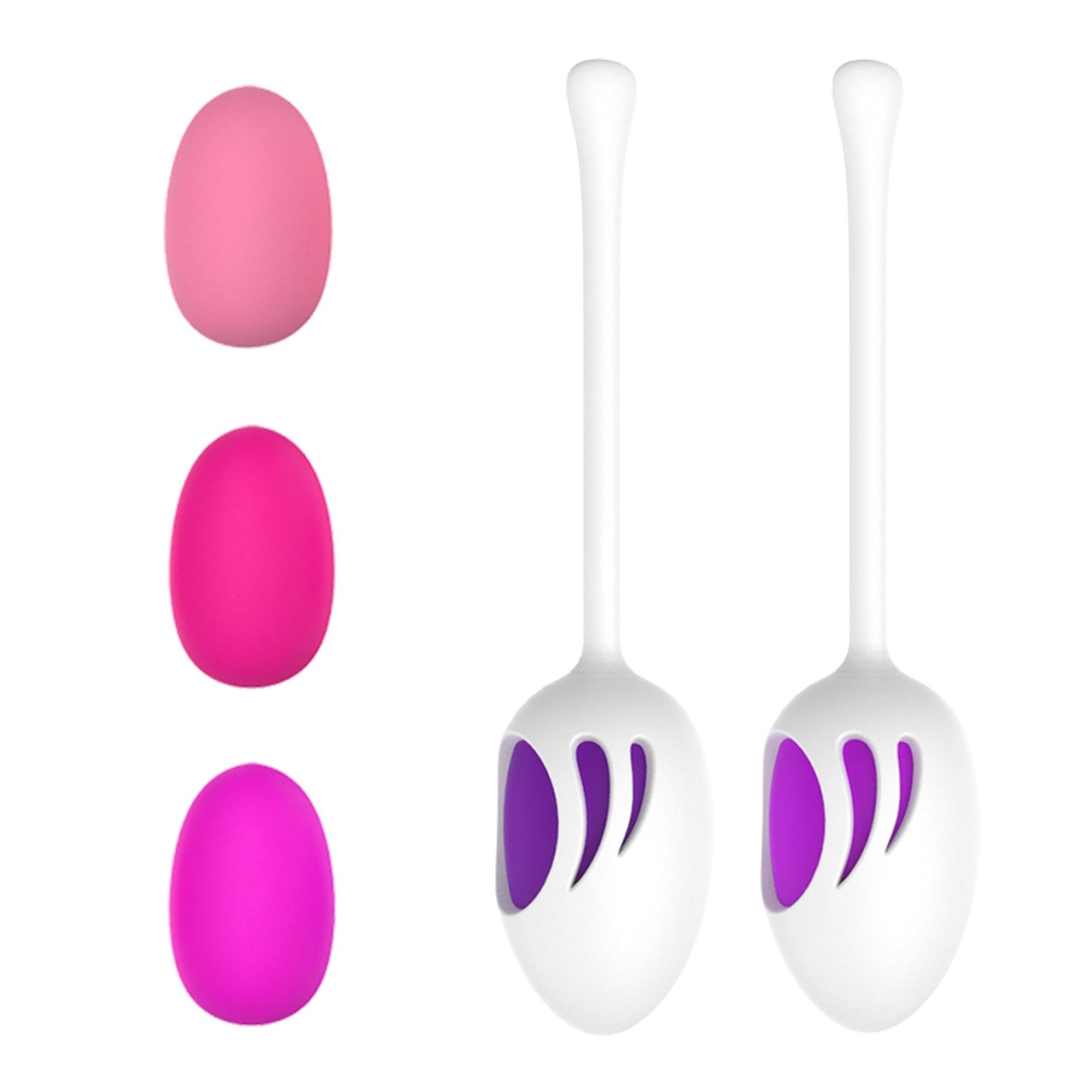 Boss Series Joy Kegel Ball Pink Purple - Kulki gejszy