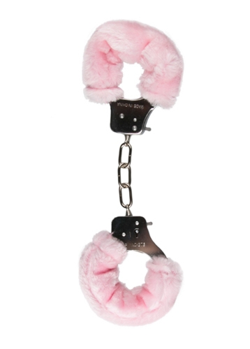 Easy Toys Furry Handcuffs Pink - Kajdanki z futerkiem, Różowe