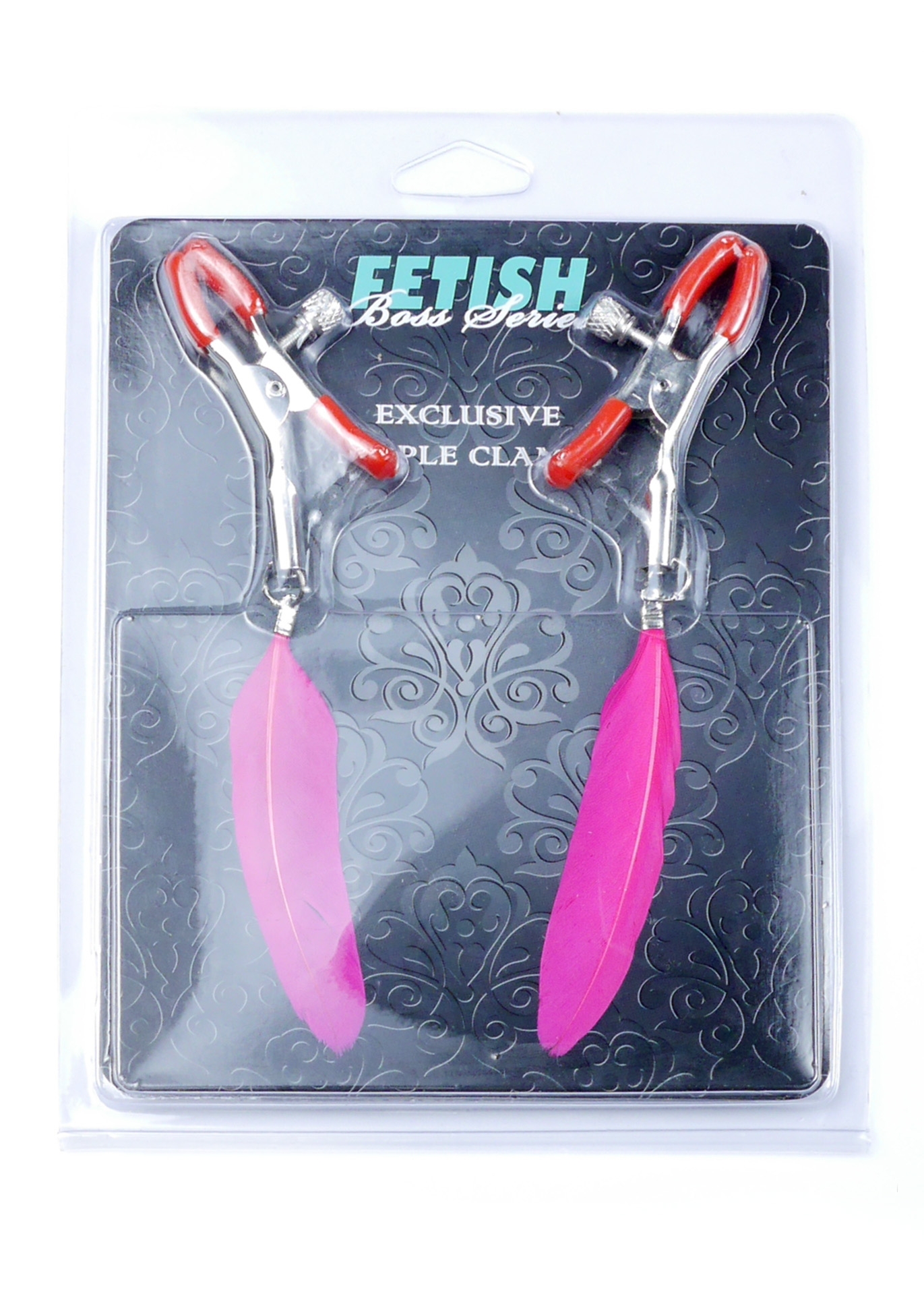 Fetish Fantasy Exclusive Nipple Clamps No.13 - Zaciski na sutki z piórkami