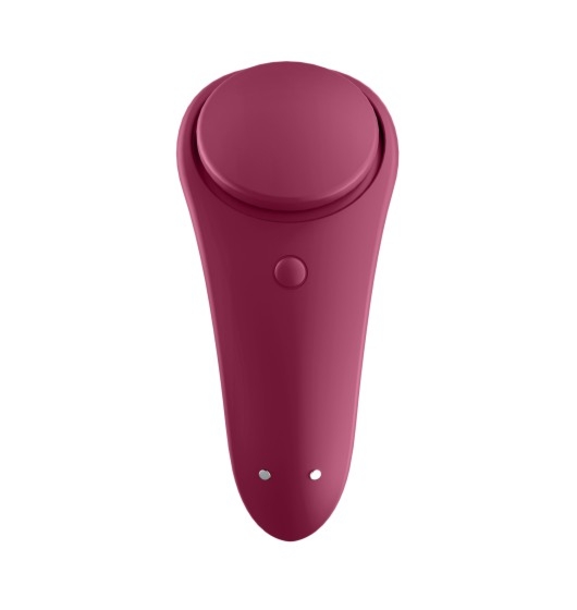 Satisfyer Sexy Secret Panty Vibrator Red - Wibrator łechtaczkowy do bielizny