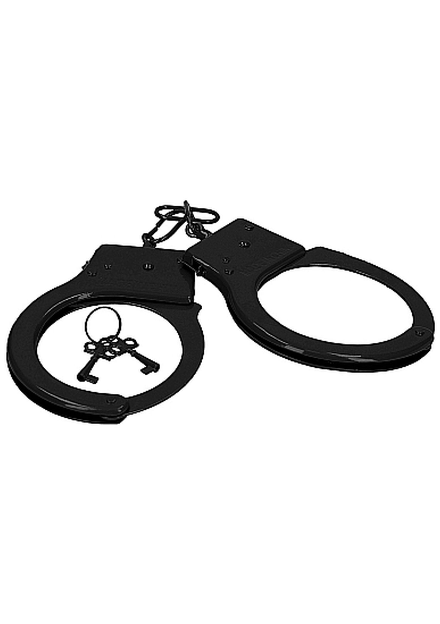 ShotsToys Metal Handcuffs Black - Kajdanki metalowe Czarny