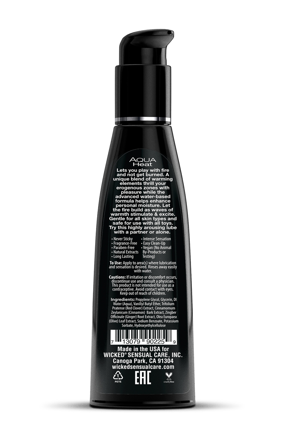 Wicked Aqua Heat 120 ml - Lubrykant rozgrzewający