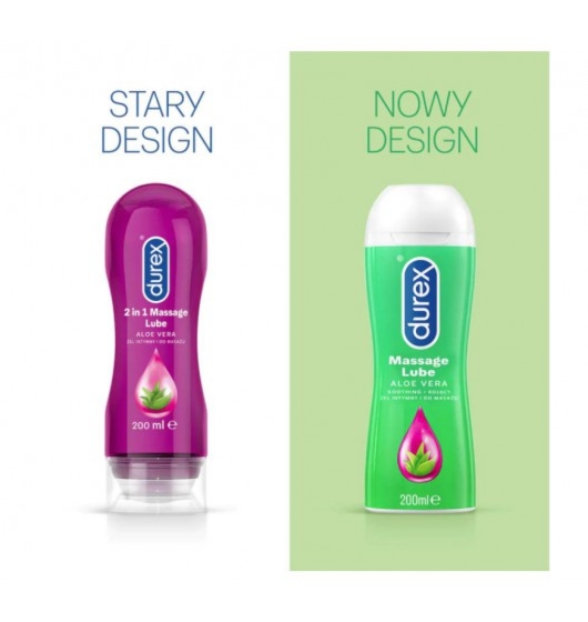 Durex Play do masażu stymulujący - Fiolet-Aloes - Żel intymny Wariant/Rozmiar: 200 ml
