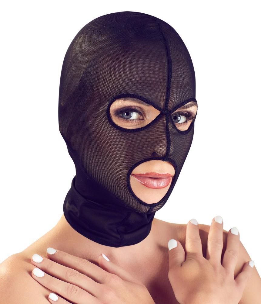 Bad Kitty Head Mask - Maska BDSM, Czarny