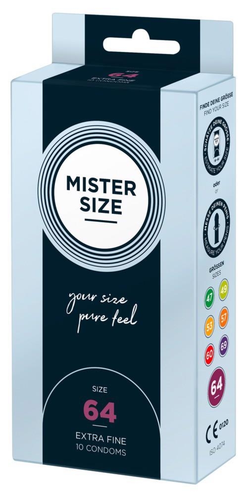 Mister Size 64Mm Pack Of 10 - Prezerwatywy