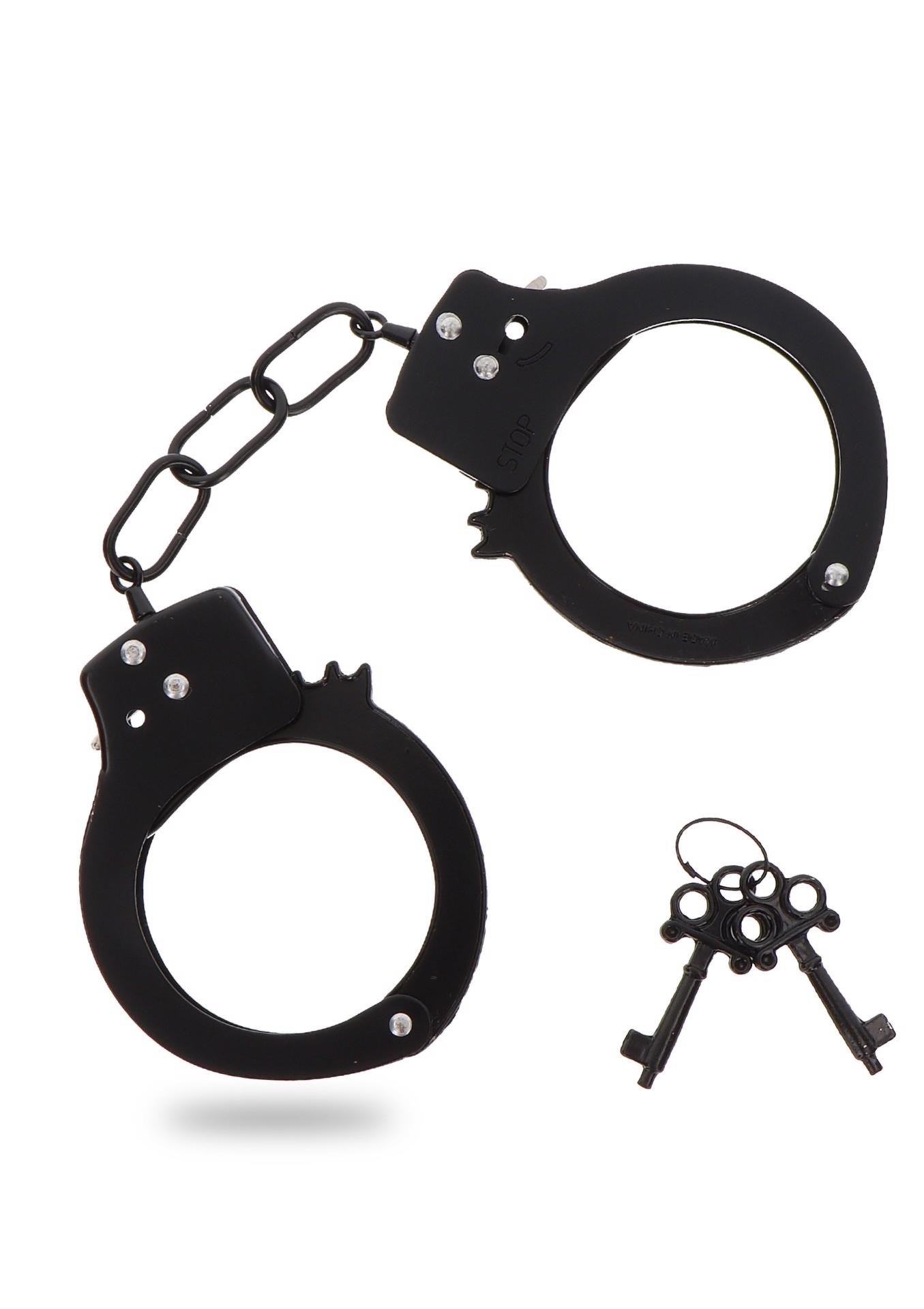 TOYJOY Metal Handcuffs Black - Kajdanki metalowe