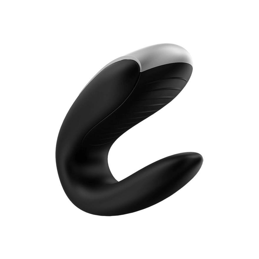 Satisfyer Double Fun (Black) - Wibrator dla par, Czarny