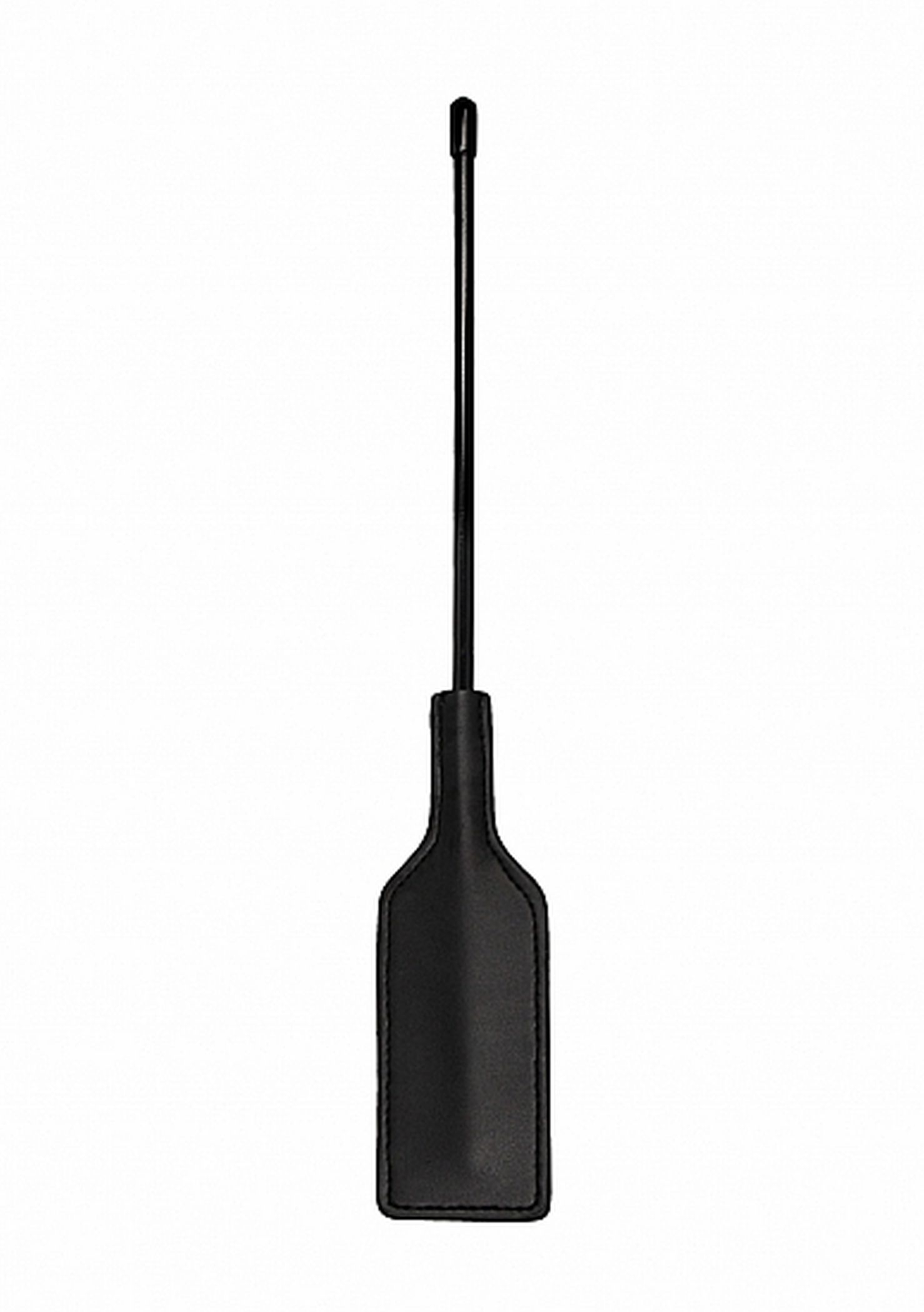 Ouch! Crop Heart Small Black - Szpicruta do klapsów z serduszkami