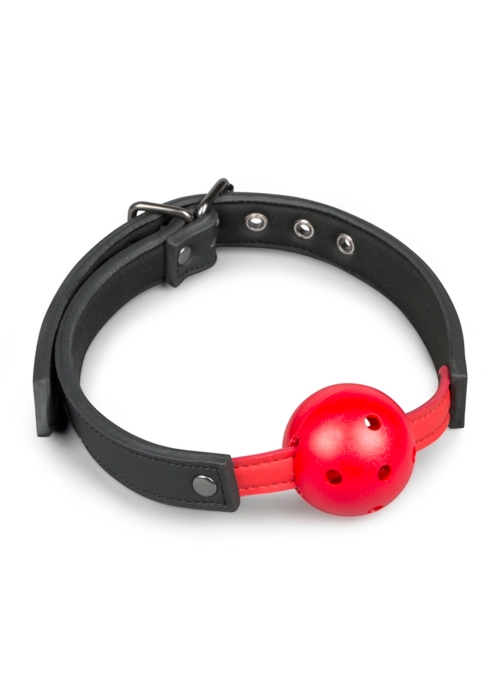 Easy Toys Ball Gag With Pvc Ball Red - Knebel z kulką, czerwony