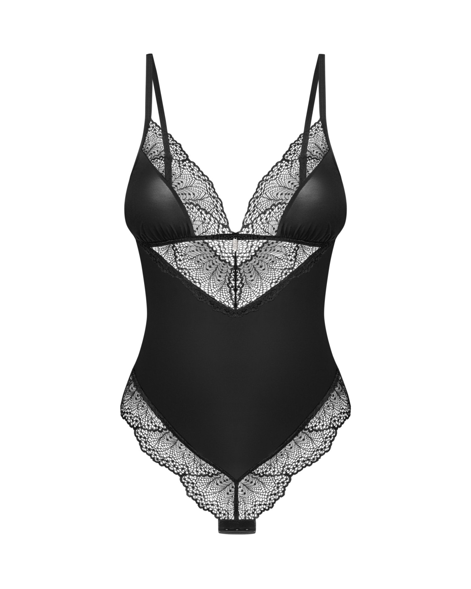 Obsessive Lobellis - Koronkowe body, czarne Wariant/Rozmiar: XS/S