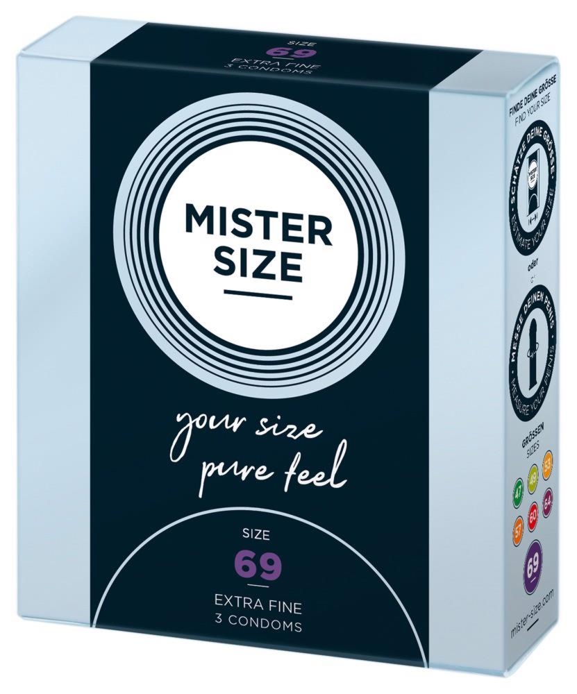 Mister Size 69Mm Pack Of 3 - Prezerwatywy
