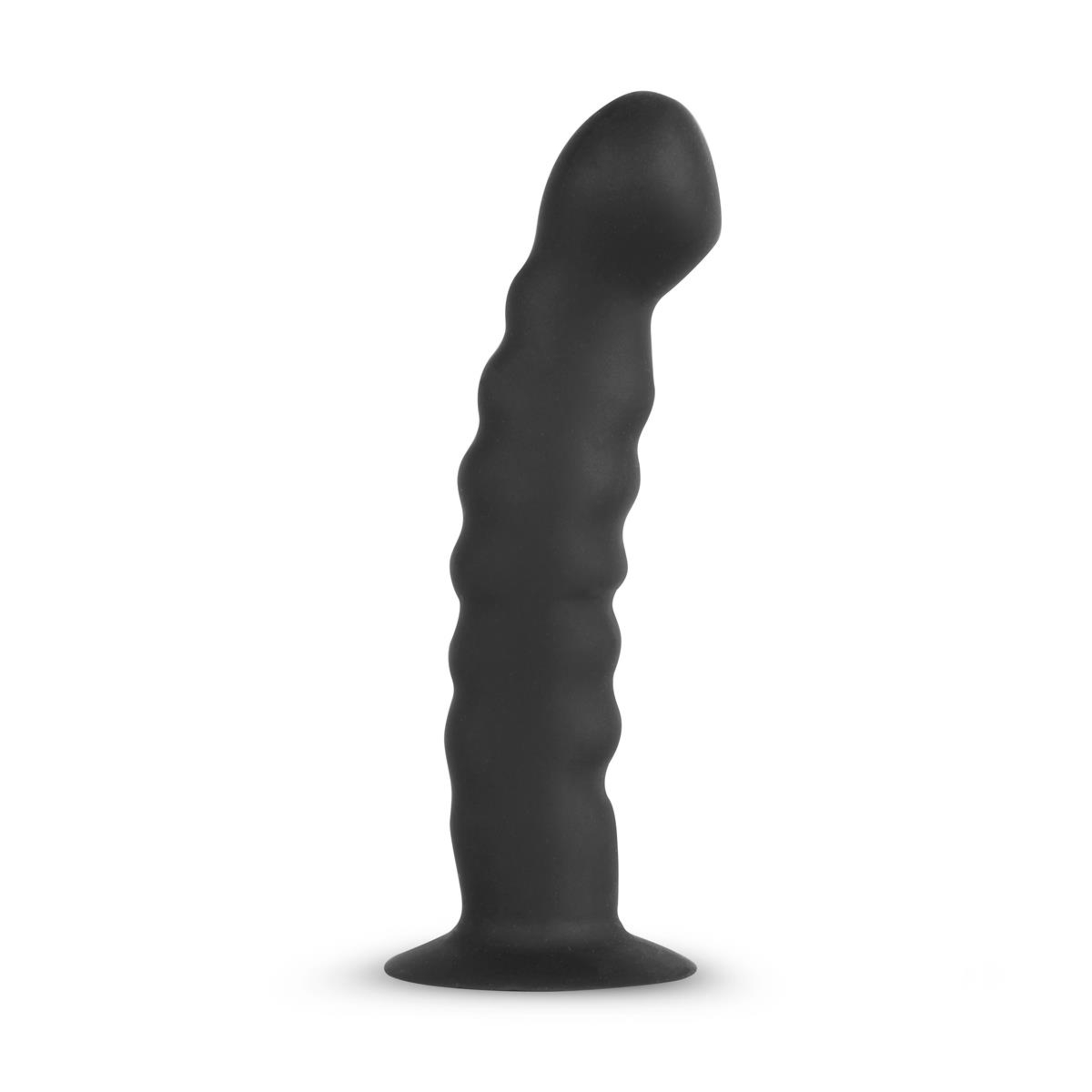 EasyToys Silicone Strap On Bended - Uprząż strap on z dildo