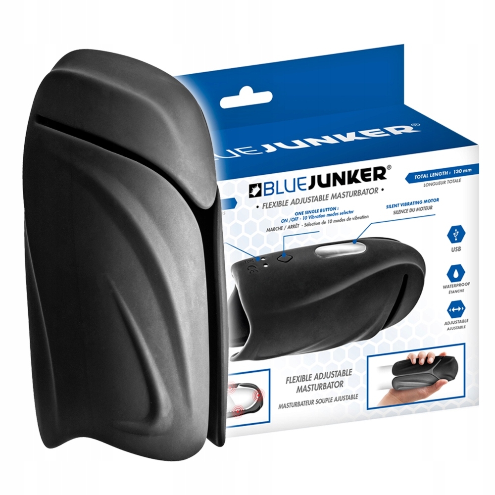 bluejunker Flexible Adjustable - Masturbator wibrujący