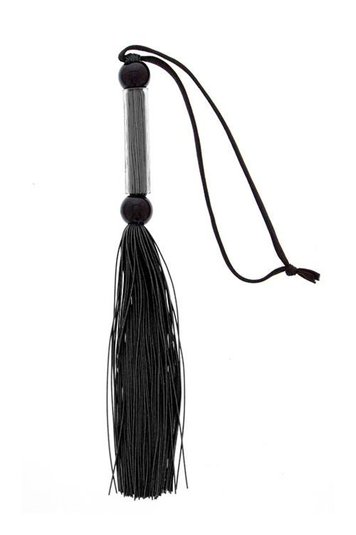 Guilty Pleasure BDSM Silicone Flogger Whip Black - Pejcz