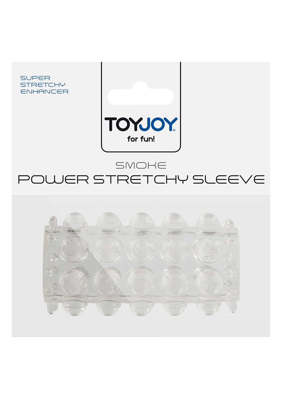 ToyJoy Power Stretchy Sleeve Clear - Nakładka na penisa, przezroczysta