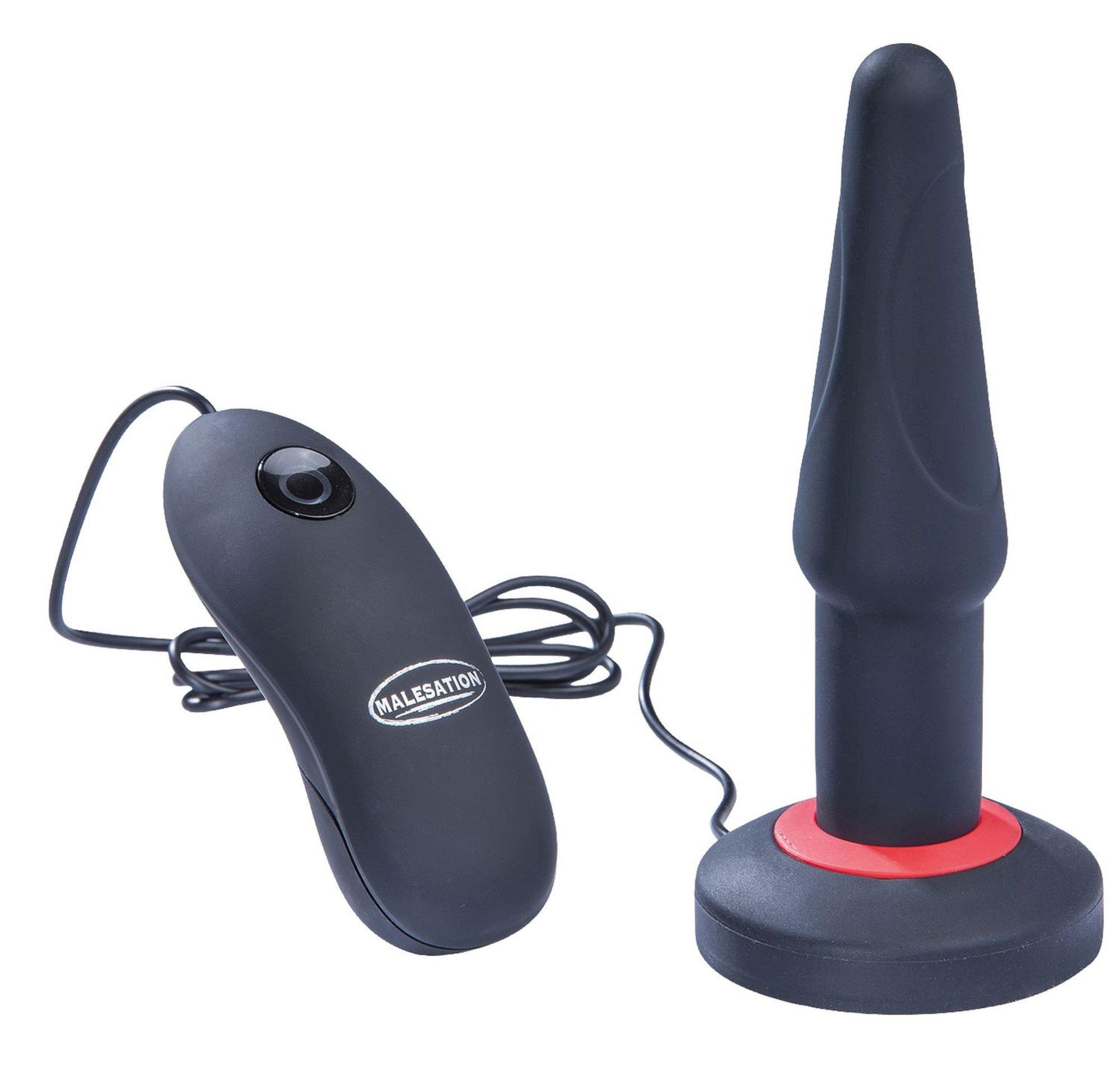 Malesation Dual Layer Silicone Plug Vibe S - Wibrujący korek analny z pilotem