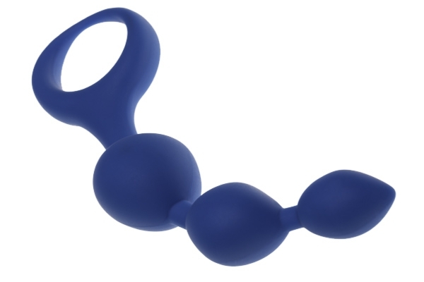 Cnex Triball Amuse-G Blue - Koraliki analne, niebieskie