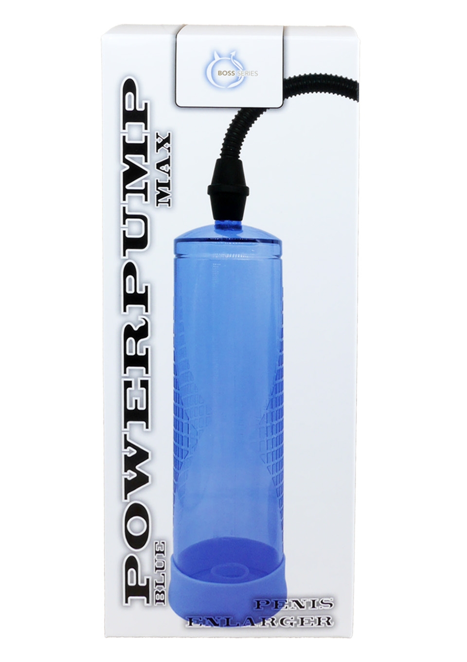 Boss Series Powerpump Max Blue - Pompka powiększająca penisa, niebieska