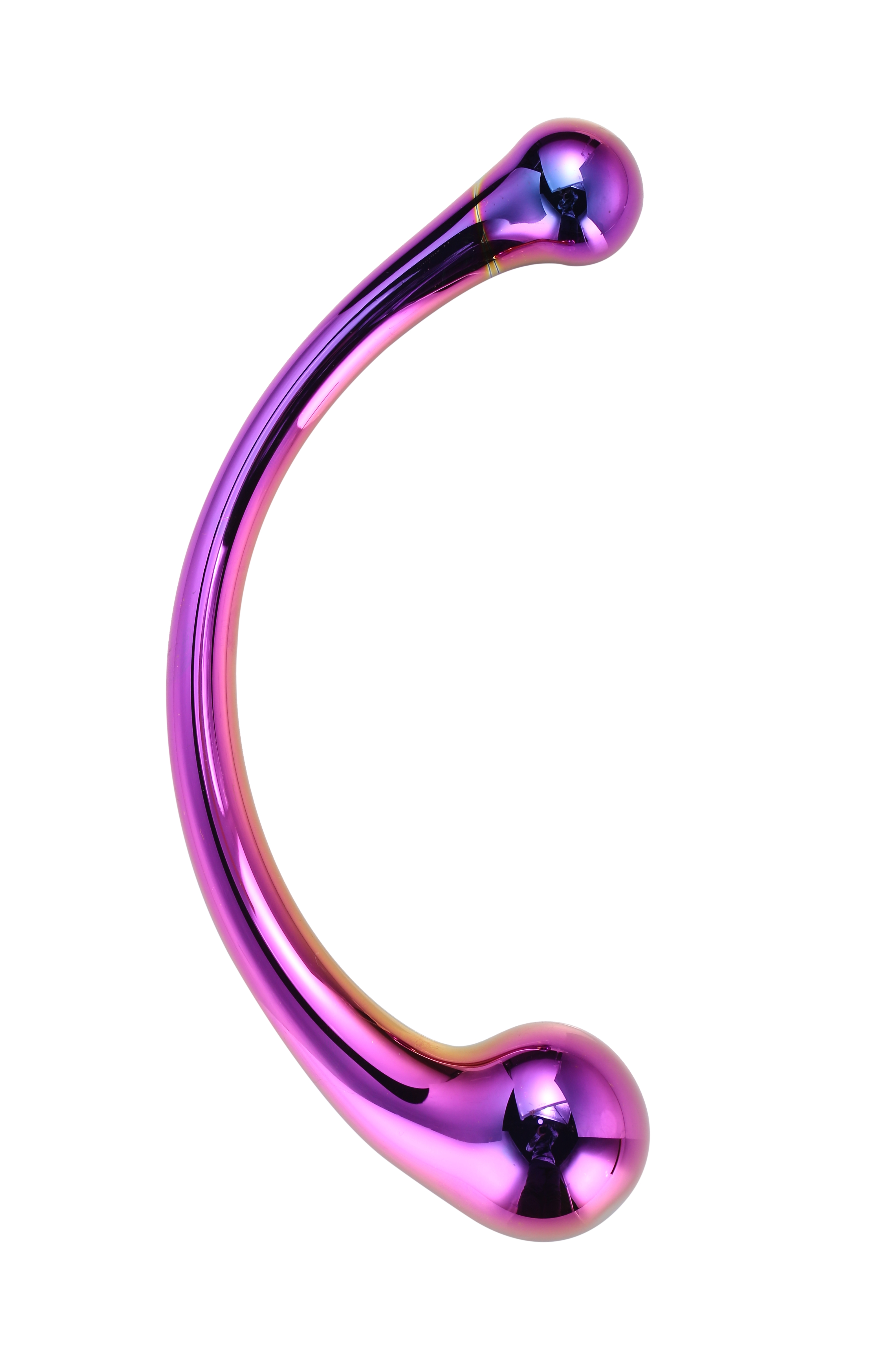 Dream Toys Glamour Glass Curved Wand - Szklane dildo