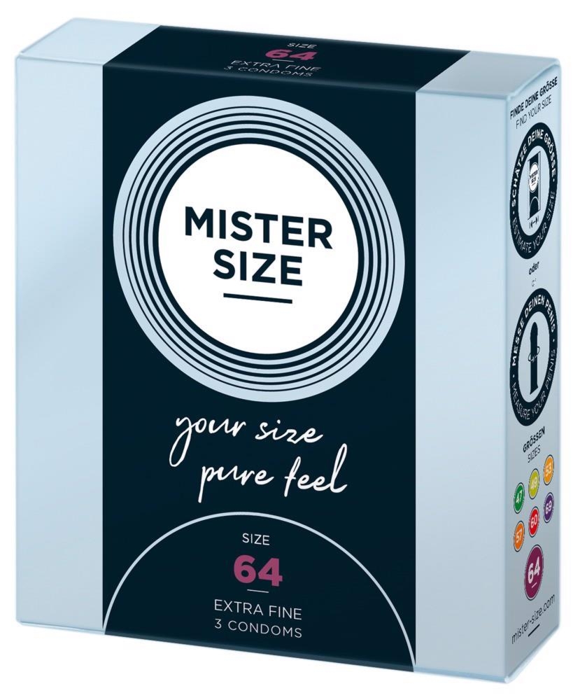Mister Size 64Mm Pack Of 3 - Prezerwatywy