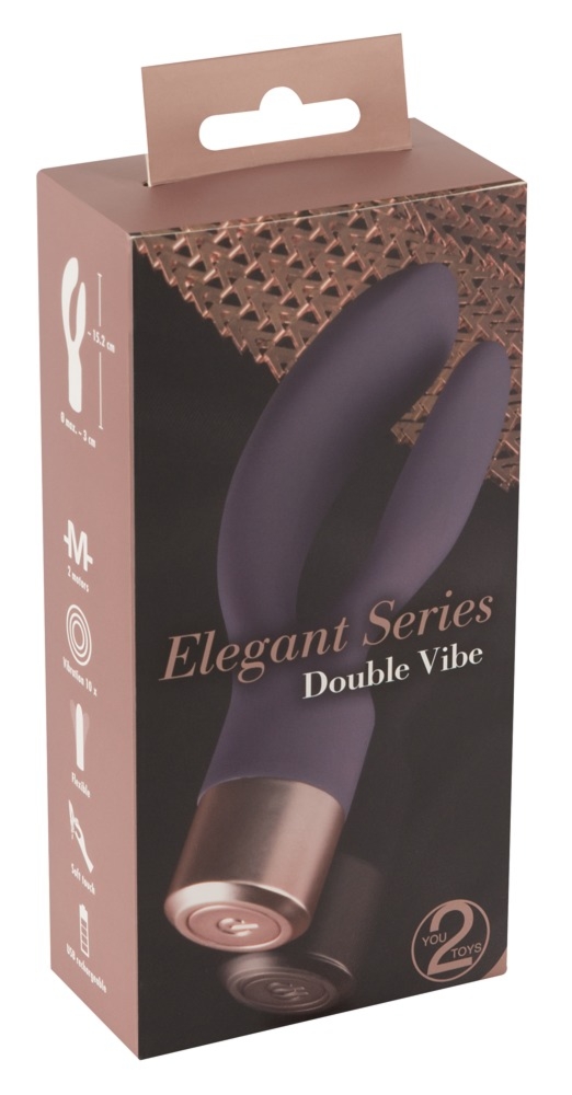 You2Toys Elegant Vibrator Double Vibe - Wibrator króliczek