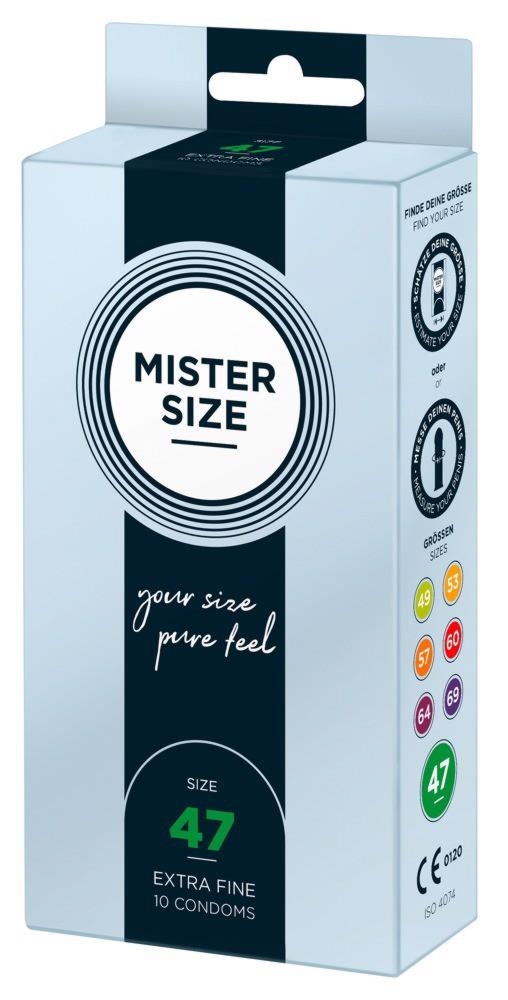 Mister Size 47Mm Pack Of 10 - Prezerwatywy