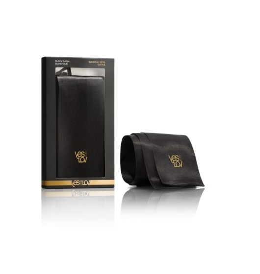 YESforLOV Blindfold Satin Black - opaska na oczy