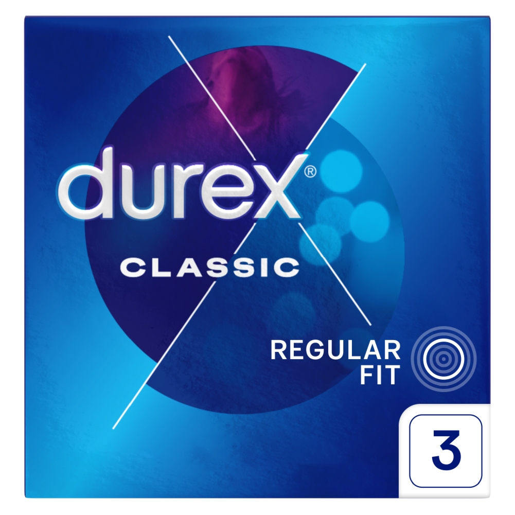 Durex Classic - prezerwatywy lateksowe Wariant/Rozmiar: 1 op, 3 szt