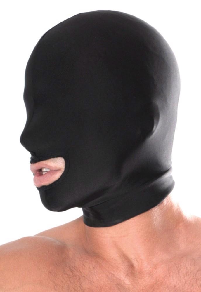 Fetish Fantasy Series Spandex Open Mouth Hood - Maska BDSM