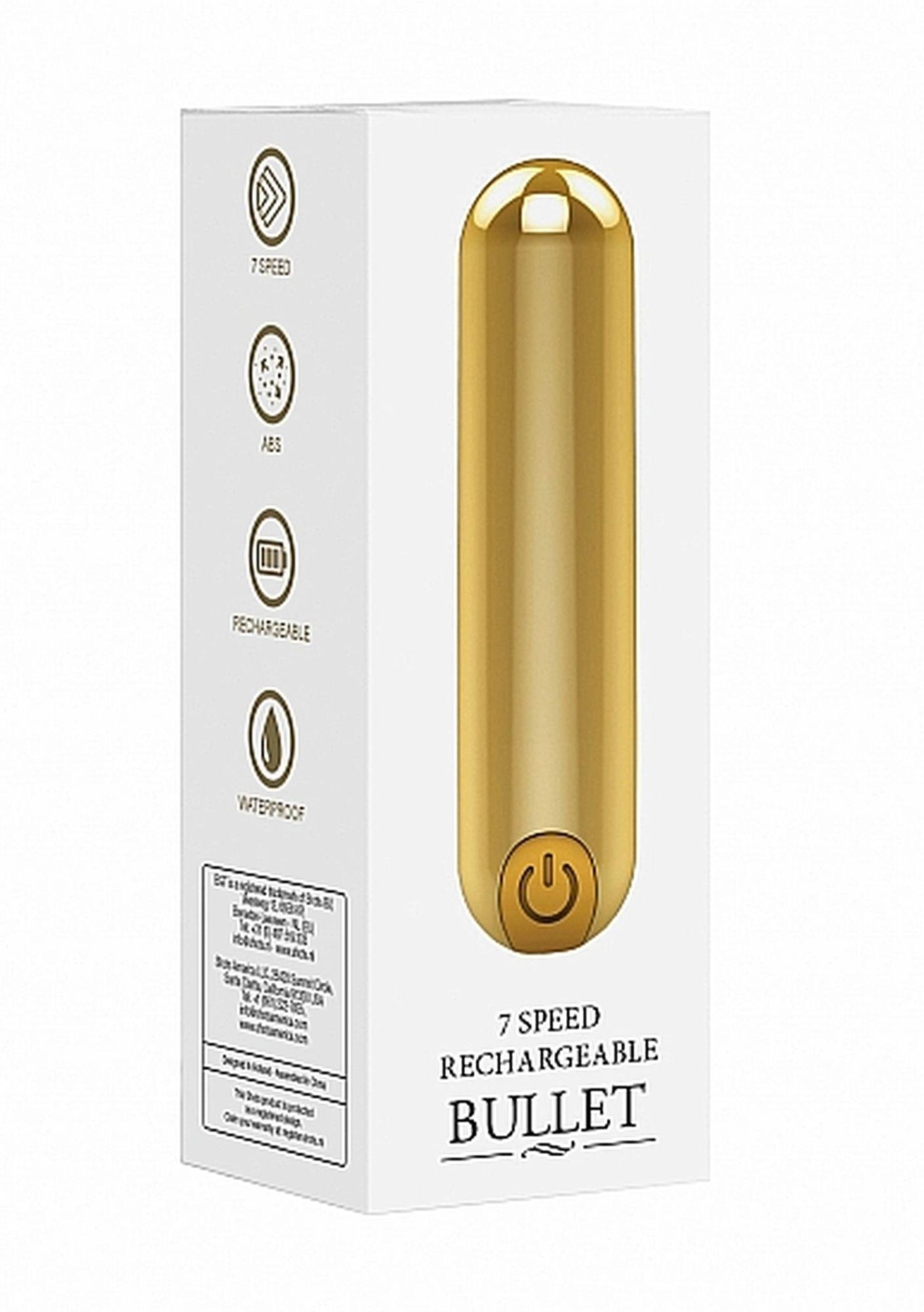 Be Good Tonight Speed Rechargeable Bullet Gold - Miniwibrator