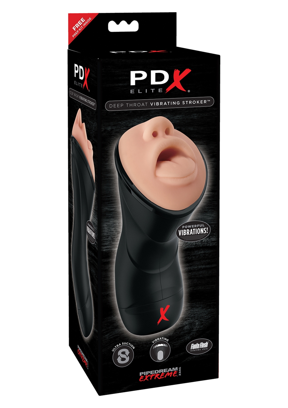 PDX Elite deep throat vibr stoker - masturbator wibrujący oralny