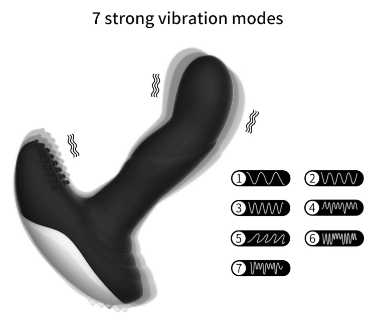 Boss Series Silicone Massager 7 PH - Wibrujący masażer prostaty na pilota