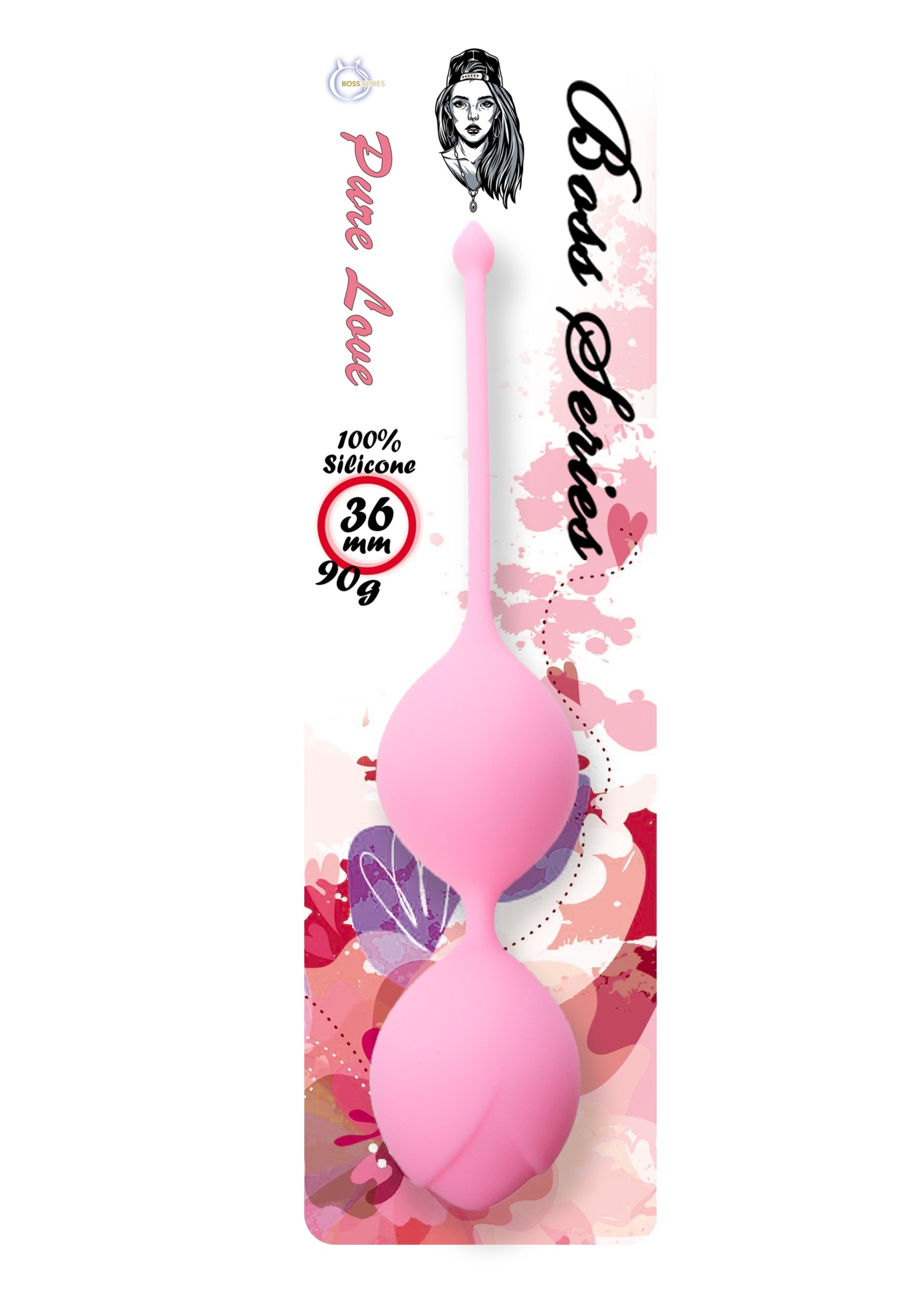 Boss Series Silicone Kegel Balls 90G Pink - Kulki gejszy, różowe