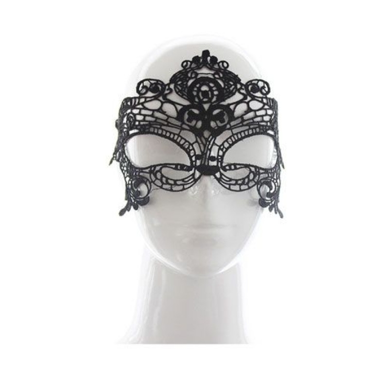 Toyz4lovers Royal Mask Black - Koronkowa maska na oczy